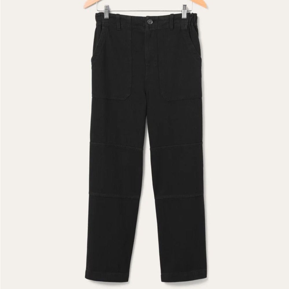 Junkfood Clothing Unisex Black Classic Vintage Utility Twill Pants Jeans